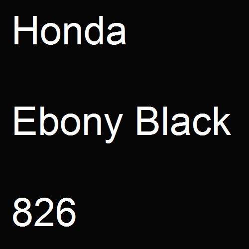 Honda, Ebony Black, 826.